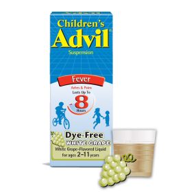 Advil Children's Pain and Headache Reliever Ibuprofen Dye Free Liquid; 100 mg; 4 fl oz