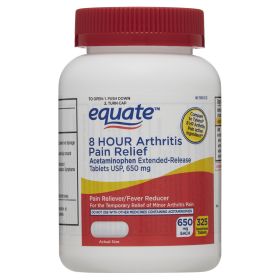 Equate 8 Hour Arthritis Pain Relief Acetaminophen Extended Release Tablets 650mg; 325 Count