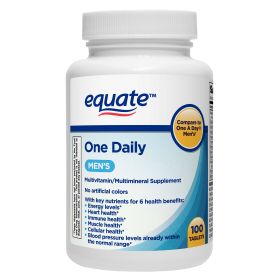 Equate One Daily Men's Multivitamin/Multimineral Supplement Tablets; 100 Count