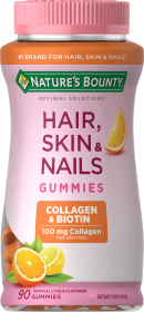 Nature's Bounty Hair Skin and Nails With Collagen and Biotin; Gummies; 90 Count