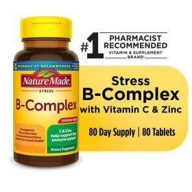 Nature Made Stress B Complex with Vitamin C and Zinc Tablets; 80 Count