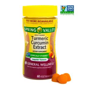 Spring Valley Turmeric Curcumin Vegetarian Gummies; 60 Count