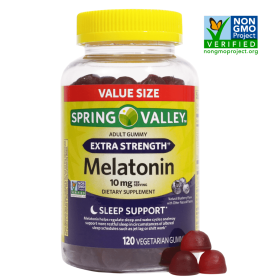 Spring Valley Vegetarian Melatonin Gummy Supplement; 10 mg; 120 Count