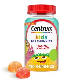 Centrum Kids Multivitamin Gummies; Tropical Punch Flavor Made; 110 Count