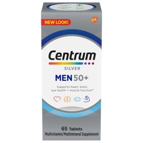 Centrum Silver Multivitamin for Men 50 Plus Multimineral Supplement; 65 Count