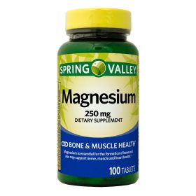 Spring Valley Magnesium Tablets Dietary Supplement; 250 mg; 100 Count