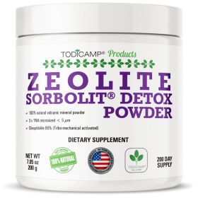 Sorbolit Zeolite Detox Powder 7.05oz Clinoptilolite Zeolite Powder Sorbolit 1 - 2 µm Zeolite Clinoptilolite Powder Supplement for Liver Detox 200 Day