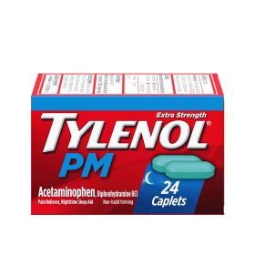 Tylenol PM Extra Strength Pain Reliever & Sleep Aid Caplets; 24 ct