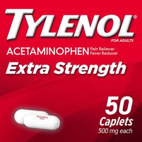 Tylenol Extra Strength Caplets with 500 mg Acetaminophen; 50 Ct