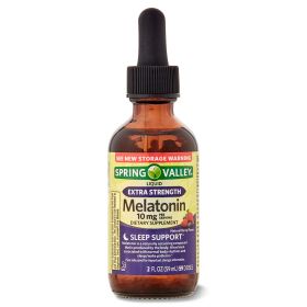 Spring Valley Liquid Melatonin Dietary Supplement; 10 mg; 2 fl oz