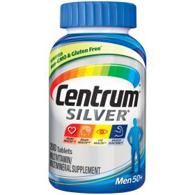 Centrum Silver Multivitamin for Men 50 Plus and Mineral Supplement Tablets; 200 Count (Brand: Centrum)