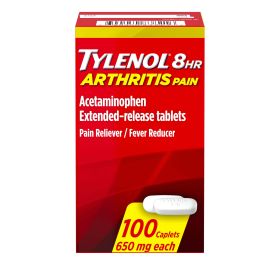 Tylenol 8 Hour Arthritis & Joint Pain Acetaminophen Caplets; 100 Count (Brand: Tylenol)